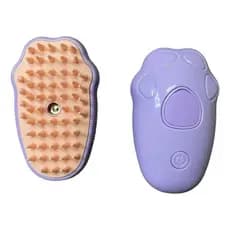 Escova De Vapor Para Pelo Gatos Cachorros Pet Patinha 3 Em 1