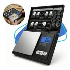 Mini Balança Digital Portátil Alta Precisão 0,01g Até 500g Preto 500 G
