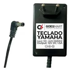 Fonte Carregador 12V 1,5A para Teclado Yamaha PSR-E223, Bivolt Automático 100-240V