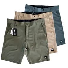 Bermuda masculina social tactel com elastano