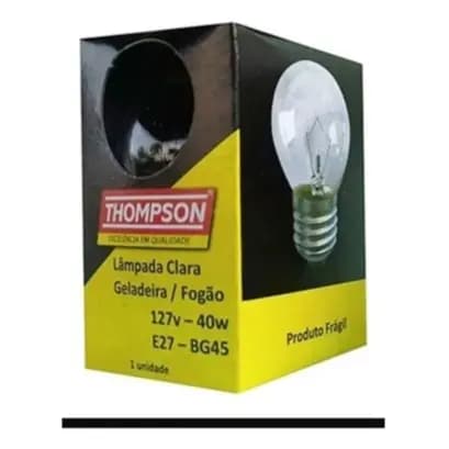Lâmpada p/ geladeira forno fogão e27 40 w 127v Thompson Universal