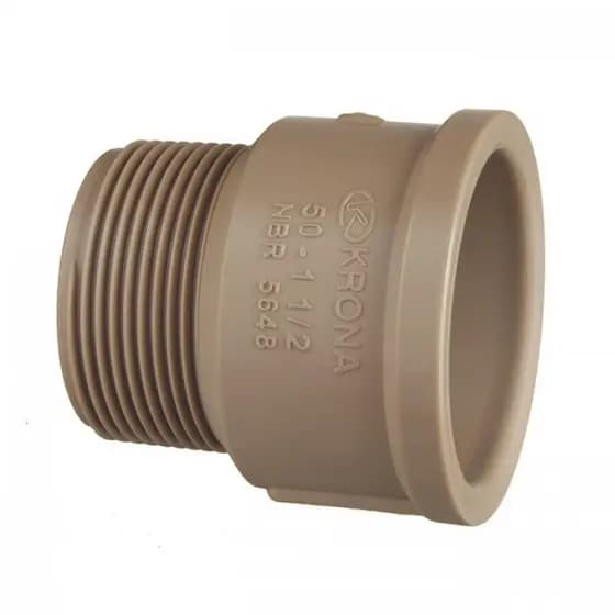 Adaptador Curto 40mm x 1 1/4" Soldável em PVC Krona