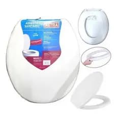 Assento Sanitário Almofadado Slim  Bege Astra