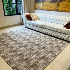 Tapete Marrom Para Sala 2,00x2,00 Com Antiderrapante