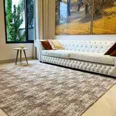 Tapete Quadrado Marrom Bonito 2,00x2,00 Com Antiderrapante