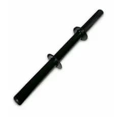 Barra halter de mão avulsa 40 cm com presilhas academia musculação