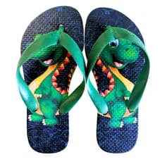 Chinelo Infantil Masculino Dino Dinossauro Macio Promoção