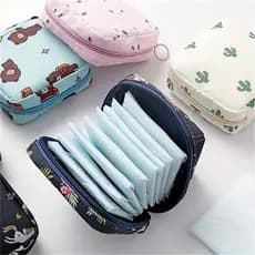 1/2/3/4 Peças Saco Bolsa Multifuncional de Absorvente Higiênico Viagem Guardanapo Armazenamento de Cosméticos