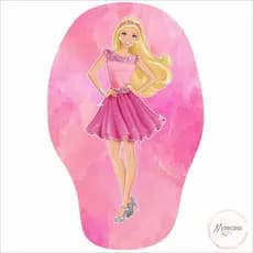Almofada Naninha Infantil Lembrancinha Barbie Rosa