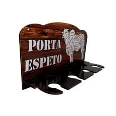 Porta Espetos De Madeira De Parede Para 7 Espetos Decoração Top Área Gourmet
