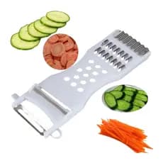 Ralador Descascador 5 Em 1 Fatiador Espaguete de Legumes Verduras Frutas Manual Multifuncional