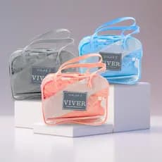 Kit 5 Peças Organizador de Viagem Compacto Porta Escova Esponja Pente Saboneteira Higiene Pessoal