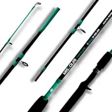 Vara Pesca Para Carretilha Missouri 1,80m 35lbs Albatroz Ação Média Fibra Vidro Maciça 2 Partes