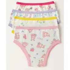 Kit de Calcinhas bebê infantil 100% Algodão com Estampas Divertidas (3, 5 ou 10 Unidades)