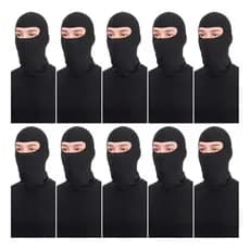 Kit 20 Balaclavas Moto Preto, Mascara, Touca Ninja, Bandana