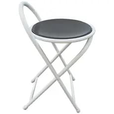 Banco Baixo Dobrável Articulavel e Compacto com 50 cm Altura Branco