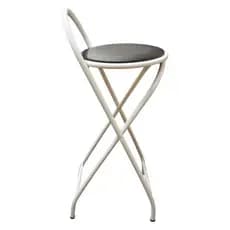 Banqueta Alta Dobrável Articulável Com 70 Cm De Altura Branco