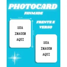 Photocard Fanmade personalizado - Alta Qualidade - frente e verso - K-pop, J-pop, personagens, celebridades e mais.