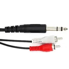 Cabo P10 Estereo Para 2 Rca Com 2 Metros Mxt