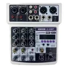 Mesa De Som 4 Canais C/ Interface De Audio Waldman St-4dsp BIVOLT