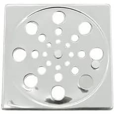 Grelha Ralo Inox Quadrado 10cm KIT COM 3 UNIDADES