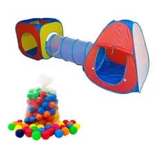 Toca Barraca Infantil 3 Em 1 + 100 Bolinhas Linda **