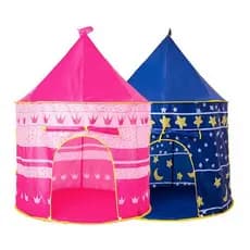 Barraca Infantil  Tenda Rosa Ou Azul Dobrável