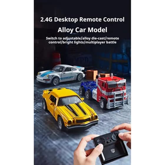 Mini Carrinho Transformers Controle Remoto Rc Box De Encaixe