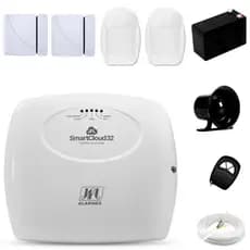 Kit Alarme JFL Central Smartcloud 32 Com 9 Sensores
