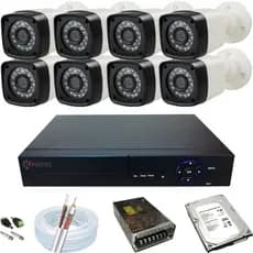 Kit Monitoramento 8 Câmeras Full HD Dvr 16 Canais