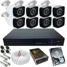 Kit 8 Câmeras Infravermelho Para Monitoramento Dvr 8 Canais Acesso Celular