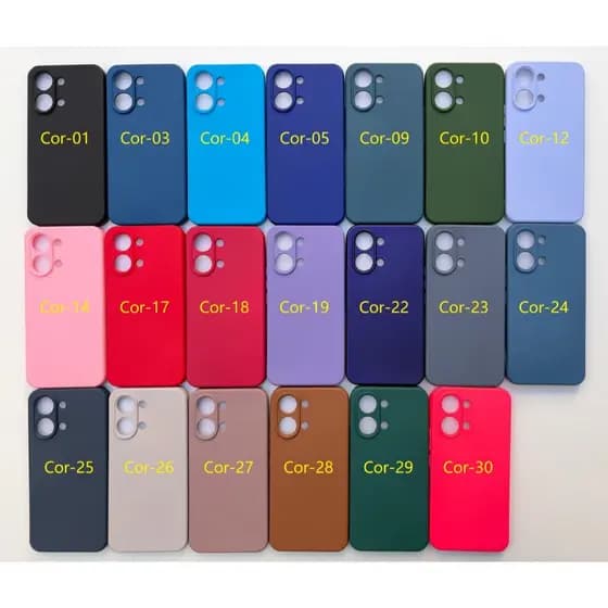 Capa Capinha Anti impacto Para Celular Poco X8 Pro Max - Com Interior Aveludado de Silicone - 014XM / CP 014