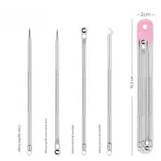 Kit Acne Espinha Extrator De Cravos Profissional Removedor 4 Pçs ENVIO ALEATÓRIO COR E MODELO DE EMBALAGEM