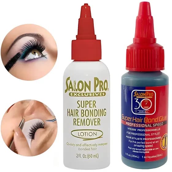 Kit Salon Pro Cola para Cílios 30s + Removedor Profissional Ideal para Maquiagem Profissional e DIY
