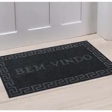 Tapete De Porta Bem Vindo 40x60 Modelo Capacho Emborrachado Antiderrapante Diversas cores - TamiRa