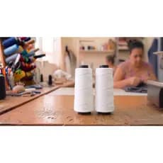 Kit 2 Cones de Fio Overlock Preto 300g – Perfeito para Malhas e Produção Contínua