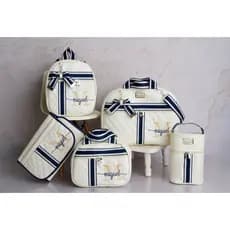 Kit Bolsa Maternidade Luxo 5 Peças Personalizadas com Nome