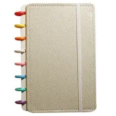 Caderno De Discos Inteligente Folhas Pautadas Médio Luxo Glitter