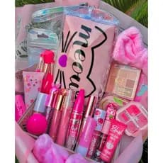 Kit De Maquiagem e Acessórios Pincel Base Necessaiire Gloss Body Splash