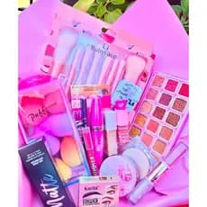 Kit 15 Produtos de Maquiagem Skin Care Body Splash Pó Banana Compacto