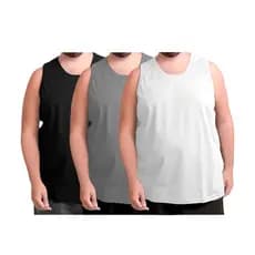 Kit 3 Camiseta Regata Masculina Plus Size direto do fabricante Algodão Promoção Conforto