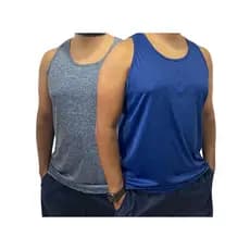 Kit 2 Camisetas Regatas Rajada Dry Básica Respirável Academia  Promoção Blusa Treino Confortável