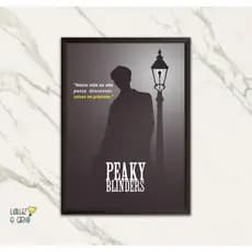Quadro Decorativo Peaky Blinders Personalizado/Quadro Decorativo/Quadro Madeira e Vidro/Quadro Séries