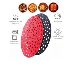 Tapetes Silicone AirFryer Tapetes Antiaderente De Silicone/ Forro Redondo Fritadeira