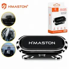 Suporte Veicular Magnético H'Maston CJ-51 para Celular Universal Giro 360° Carro Painel Automotivo