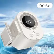 Mini Ventilador Portátil/Montado Na Cintura Com display digital Multifuncional Alto Vento Refrigeração Externa