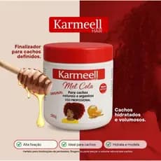 Kit Karmeell Hair Mel Cola 500g - Para Finalização de Cachos Naturais e Orgânicos