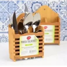 Porta Talher Bambu Moderno Sustentável