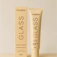 Primer Facial Glass Ruby Rose Smooth Blur Uniforme Acetinado 25g