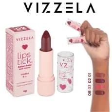 Batom Soft Matte Bala Vizzela - Lips Tick Super Pigmentado
